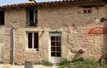 Cute Stone House With 2 Small Bedrooms Close to Nanteuil-En-Vallée. R6823