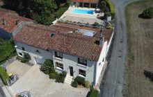 Dream Charente Retreat For Sale with Swimming Pool and Countryside Views 2.9km from MANSLE R7350