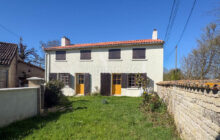 Pretty newly renovated south facing stone house with small garden Near Sauzé-Vaussais Deux Sèvres