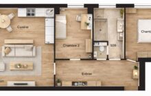 Stylish Two-Bedroom Home with Balcony and Quiet Garden Outlook