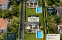 41 Le Bouscat – 2,100 m² plot of land with house